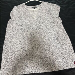 Hilary Radley Monochrome Abstract Blouse